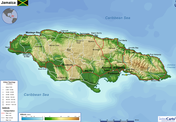 Jamaica Jamaicas Mountainous Terrain Jamaica Jamaicas Mountainous Terrain
